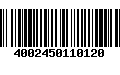 Código de Barras 4002450110120