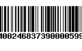 Código de Barras 400246837390000599