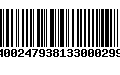 Código de Barras 400247938133000299