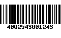 Código de Barras 4002543001243