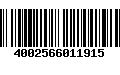 Código de Barras 4002566011915