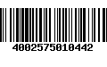 Código de Barras 4002575010442