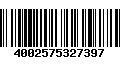 Código de Barras 4002575327397