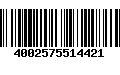 Código de Barras 4002575514421