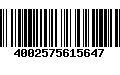 Código de Barras 4002575615647