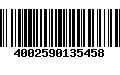 Código de Barras 4002590135458