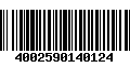 Código de Barras 4002590140124