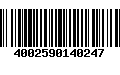 Código de Barras 4002590140247