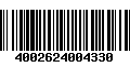 Código de Barras 4002624004330