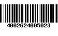 Código de Barras 4002624005023