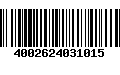 Código de Barras 4002624031015