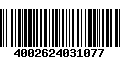 Código de Barras 4002624031077