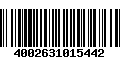 Código de Barras 4002631015442