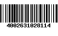 Código de Barras 4002631028114