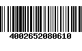 Código de Barras 4002652080610