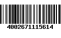 Código de Barras 4002671115614