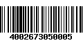 Código de Barras 4002673050005