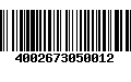 Código de Barras 4002673050012