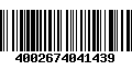 Código de Barras 4002674041439