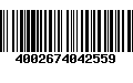 Código de Barras 4002674042559