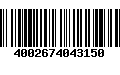 Código de Barras 4002674043150