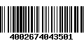 Código de Barras 4002674043501