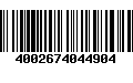 Código de Barras 4002674044904