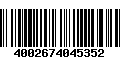 Código de Barras 4002674045352