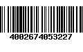 Código de Barras 4002674053227