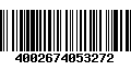 Código de Barras 4002674053272