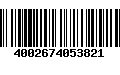 Código de Barras 4002674053821