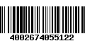 Código de Barras 4002674055122