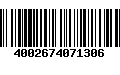 Código de Barras 4002674071306