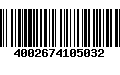 Código de Barras 4002674105032