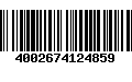 Código de Barras 4002674124859