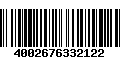 Código de Barras 4002676332122