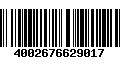 Código de Barras 4002676629017