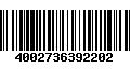 Código de Barras 4002736392202