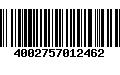 Código de Barras 4002757012462