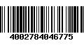 Código de Barras 4002784046775