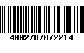 Código de Barras 4002787072214