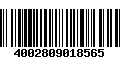 Código de Barras 4002809018565