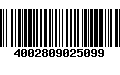 Código de Barras 4002809025099