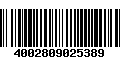 Código de Barras 4002809025389