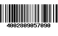 Código de Barras 4002809057090