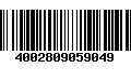 Código de Barras 4002809059049