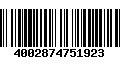 Código de Barras 4002874751923