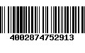 Código de Barras 4002874752913