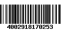 Código de Barras 4002918170253