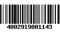 Código de Barras 4002919001143